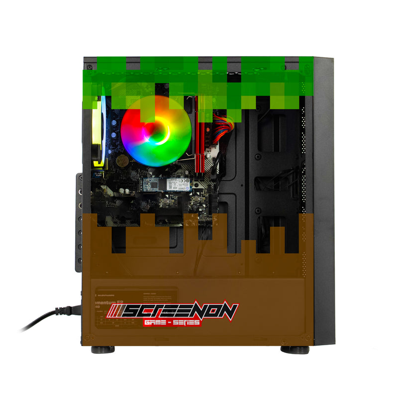 ScreenON - Minecraft Edition - AMD Athlon 300GE - 240GB M.2 SSD - Radeon Vega 3 - GamePC.X104154 - WiFi